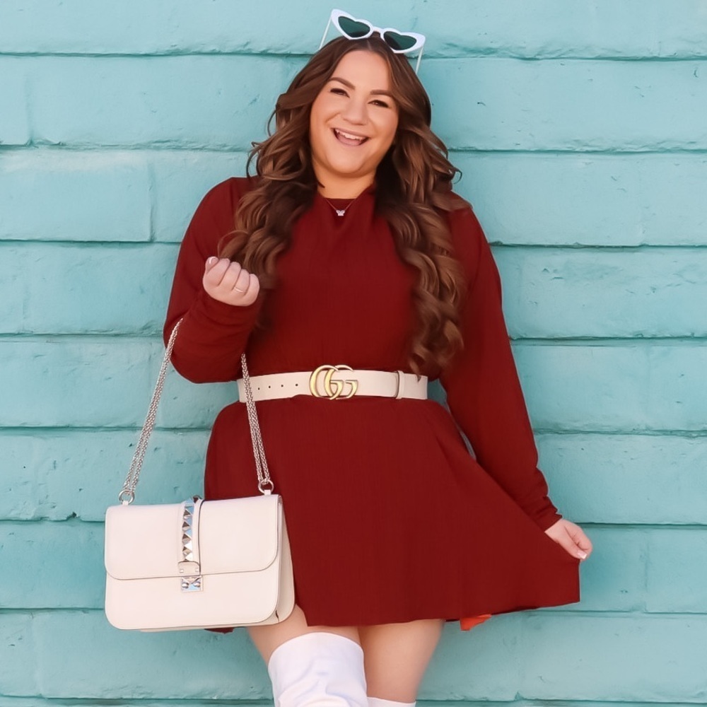 NEW Tularosa Brown Long Sleeve Dress